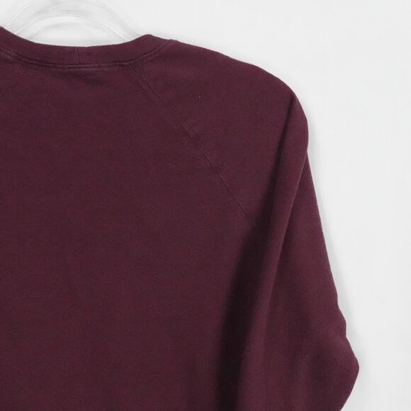 James Perse Sweater Womens 0 Burgundy Pullover Crewneck Preppy Casual Lounge - Picture 9 of 15